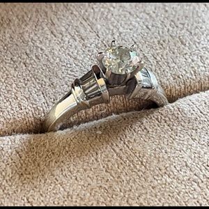 Diamond ring… Half ct. diamond/ 18 ct white gold